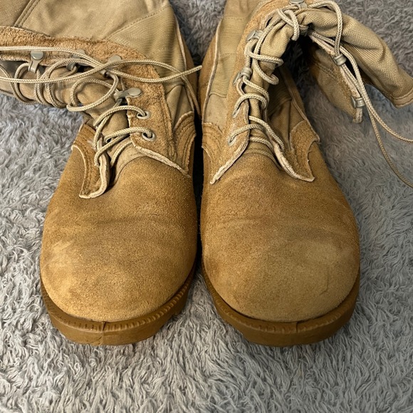 VTG 1997 RO Search US Military Combat Boots Desert Tan Hot Weather 9.5 R - Picture 13 of 16